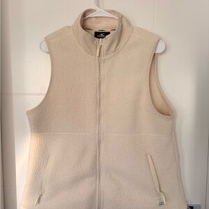 Cream Women's Fleece Vest